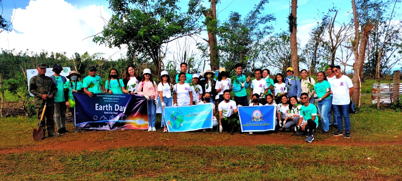 DENR SURIGAO DEL NORTE CELEBRATES EARTH DAY CY 2022 THROUGH TREE-PLANTING ACTIVITY AND RIVER CLEAN-UP DRIVE