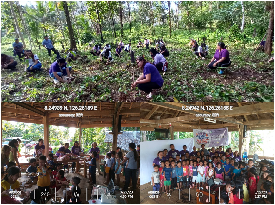 CENRO Bislig holds Outreach Feeding Program and Tree Planting Activity